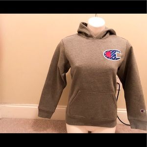 Brand New Gray Champion Reverse Weave Hoodie
